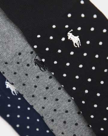Polo Ralph Lauren 3 Pack Dot Crew Sock - Navy