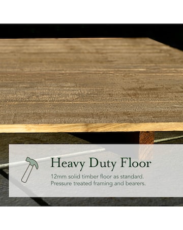 4LIFE Pent Shed 7x5 - Single Door - 2 Windows (Home Delivery)