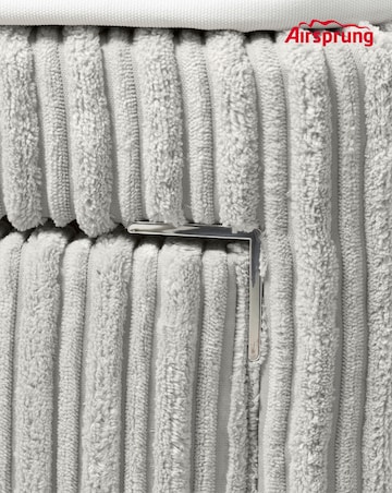 Airsprung Jumbo Cord 2 Drawer Divan Set with Mattress and Headboard