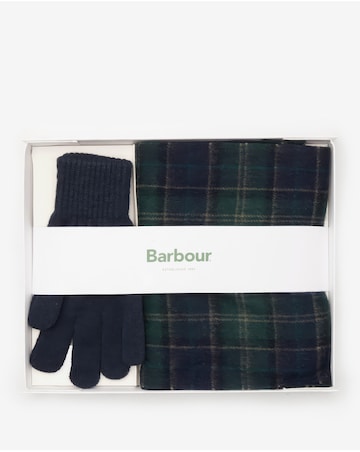 Barbour Tartan Scarf & Glove Gift Set - Tartan