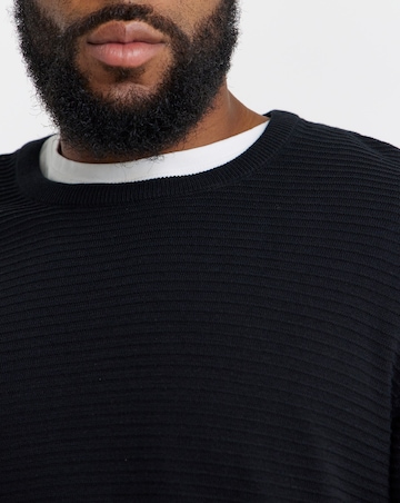 Jack & Jones Otto Knit Crew Neck - Black