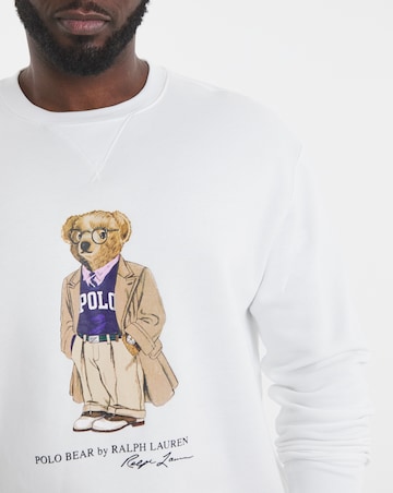 Polo Ralph Lauren Bear Graphic Crew Sweat - White