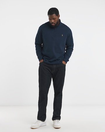 Polo Ralph Lauren Estate Rib 1/4 Zip Pullover - Navy