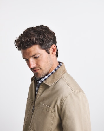Barbour Lenker Regular Twill Overshirt - Stone