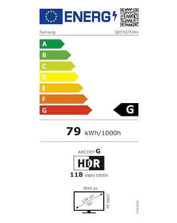 Samsung QE55Q7F2AUXXU 55in QLED 4K AI Smart TV