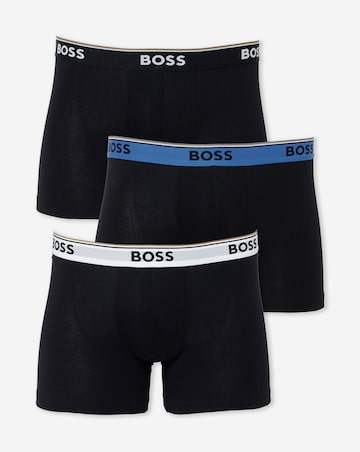 BOSS 3 Pack Power Boxer Brief - Black
