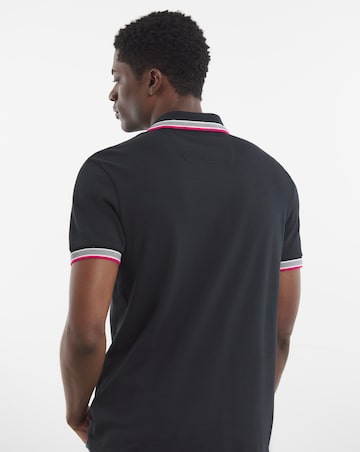 BOSS Classic Short Sleeve Black/Pink Paddy Polo
