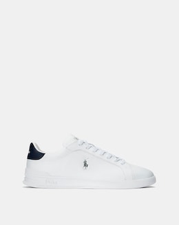 Polo Ralph Lauren Heritage Court Leather Trainers - White
