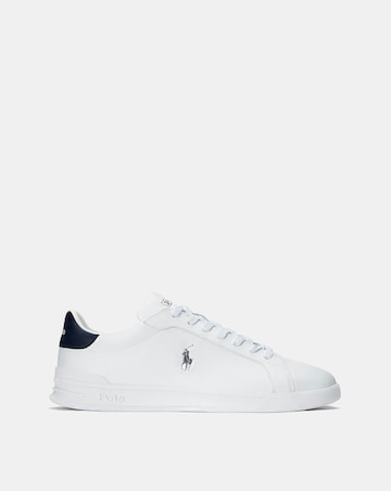 Polo Ralph Lauren Heritage Court Leather Trainers - White