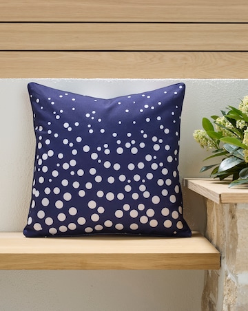 Joanna Hope Ascott Outdoor Cushion with Spotted Reverse