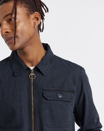 Barbour Harton Relaxed Slub Overshirt - Navy