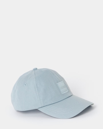 BOSS Patch Logo Cotton Twill Cap - Light Blue