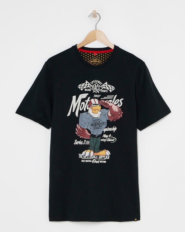 Joe Browns Eagle Print T-Shirt Long Length