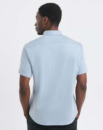 BOSS Short Sleeve Motion Stretch Shirt - Light Blue