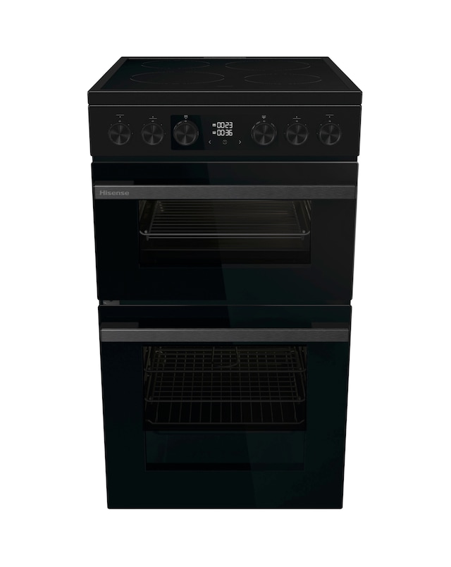 Hisense HDCEC5C10B 50cm Electric Double Cooker Ceramic Hob - Black