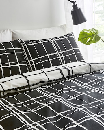 Wilson Black Check Duvet Cover Set