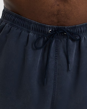 Blue Garment Dyed Swim Shorts Reg