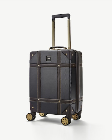 Rock Vintage 3pc Suitcase Set - Black