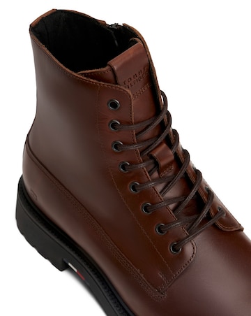 Tommy Hilfiger Comfort Leather Boot - Cognac