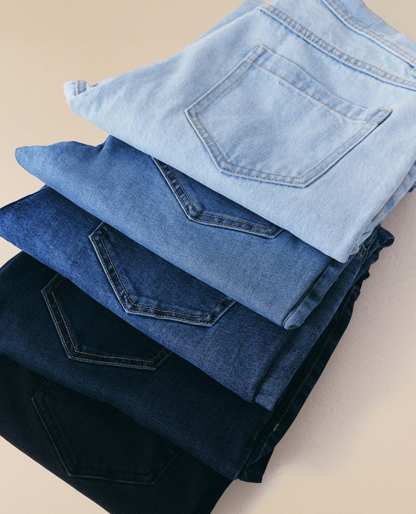 A pile of jeans