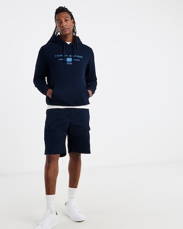 Tommy Hilfiger Logo Hoodie - Navy