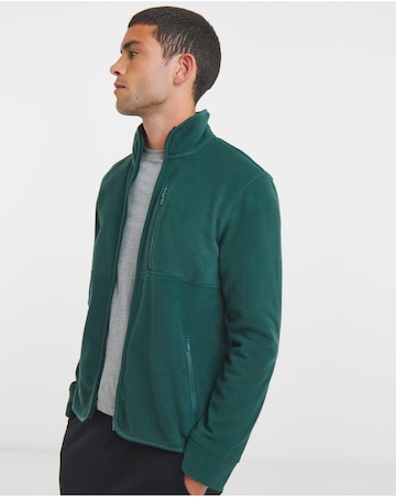 Microfleece Full Zip Jacket-Khaki