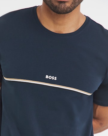 BOSS Short Sleeve Logo Lounge T-Shirt - Dark Blue