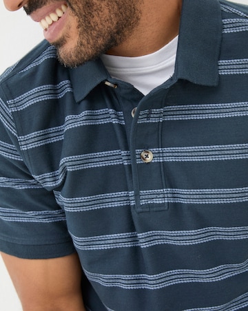 FatFace Harris Jacquard Stripe Polo