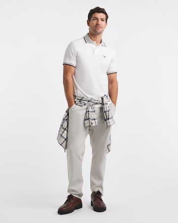 Barbour Short Sleeve Cornsay Jersey Polo Shirt - White