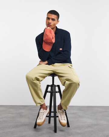 Armor Lux Zip Neck Navy Sweatshirt