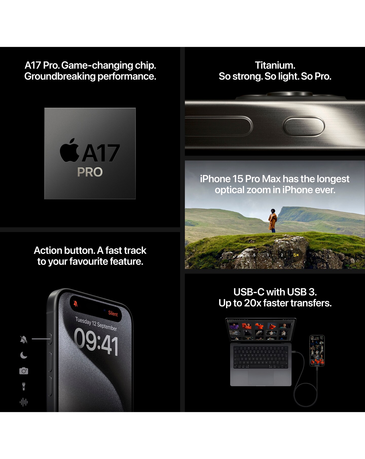 Apple iPhone 15 Pro Max 512GB - Natural Titanium | Jacamo Apple iPhone 15 Pro Max 512GB - Natural Titanium | Jacamo