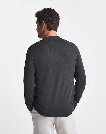 Barbour Pima Cotton Crew Neck Sweater - Charcoal