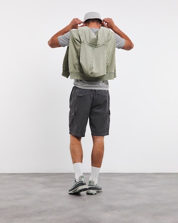 Elasticated Garment Dyed Cargo Short