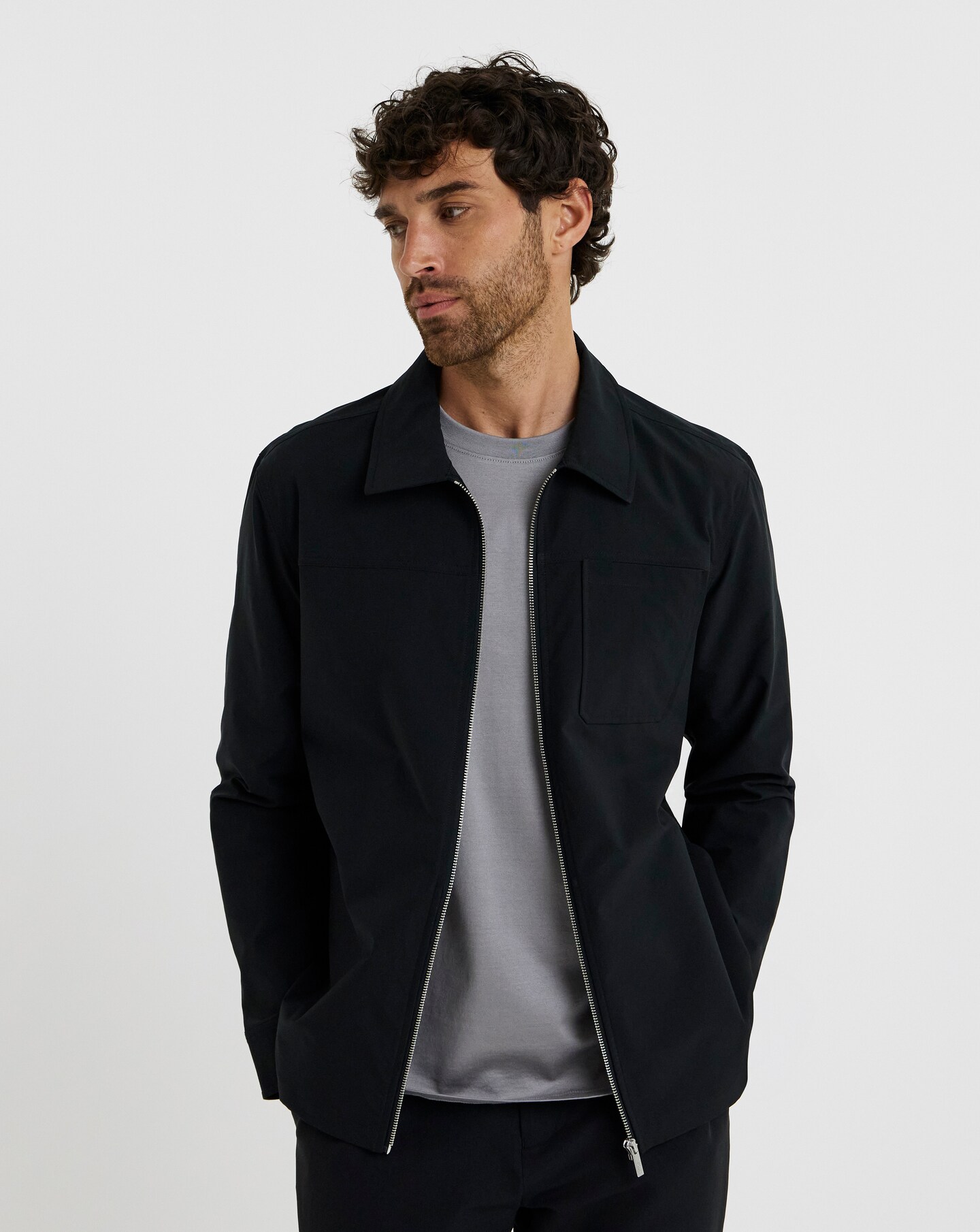 Folio Zip Through Tech Shacket Regular | Jacamo