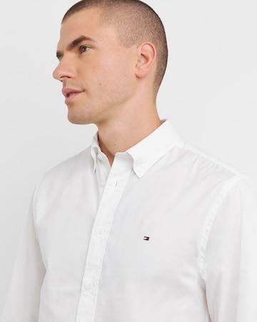 Tommy Hilfiger Long Sleeve Classic Flex Poplin White Shirt