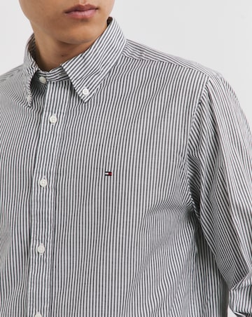 Tommy Hilfiger Navy Easy Stripe Long Sleeve Shirt