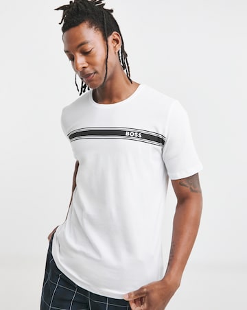 BOSS Short Sleeve White Urban Lounge T-Shirt