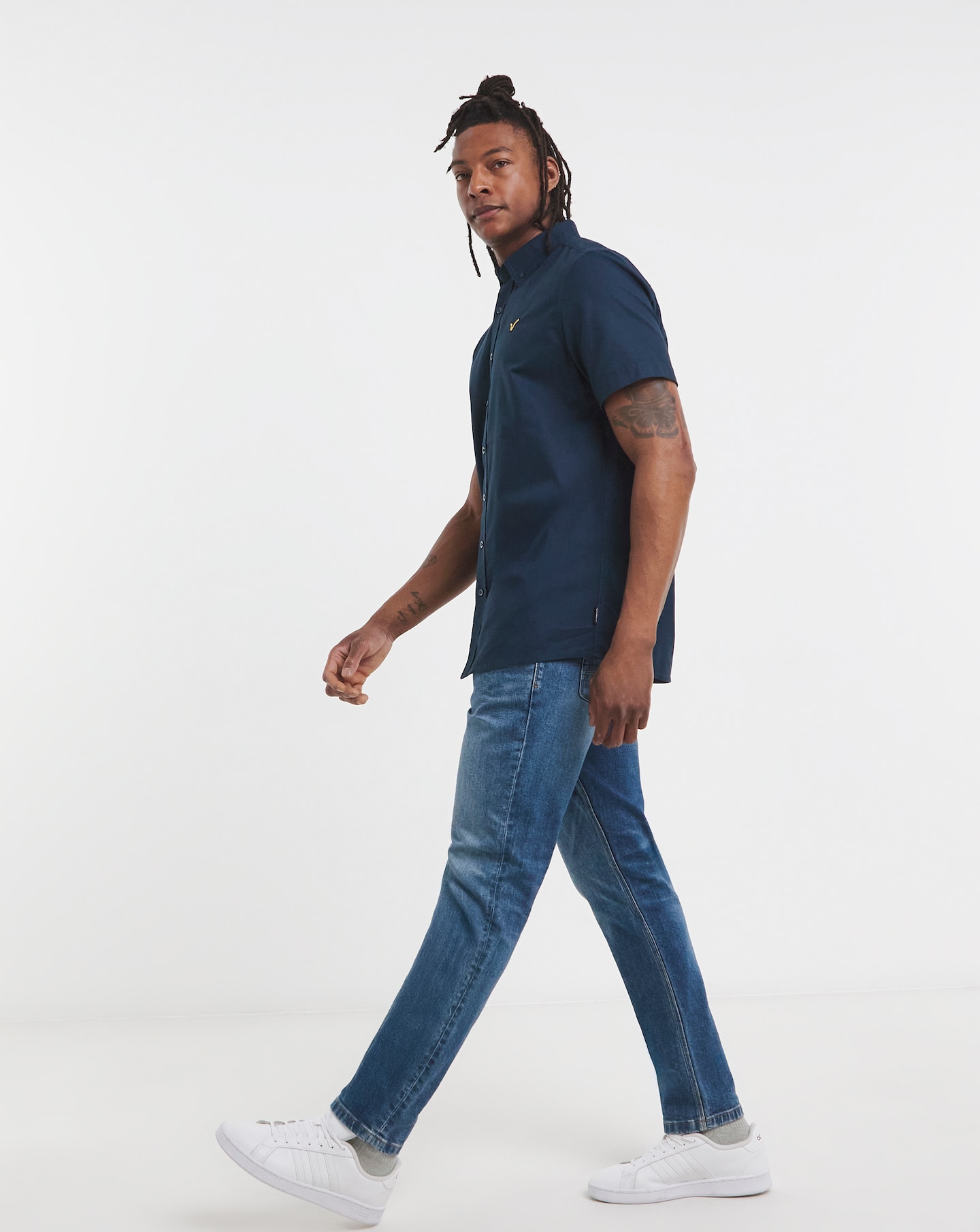 Voi Storm Short Sleeve Oxford Shirt Long Length | Jacamo