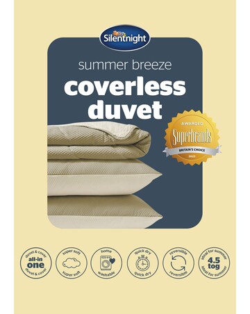 Silentnight Summer Breeze Seersucker Coverless 4.5 Tog Duvet and Pillowcase Set