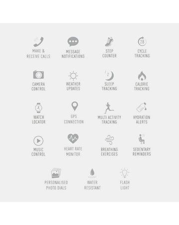 Reflex Active Series 22 Silicone Calling Strap Smart Watch - Pink