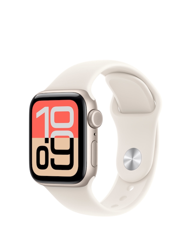 Apple Watch SE 3 GPS + Cellular 40mm - Starlight Aluminium/Starlight Sport Band - M/L