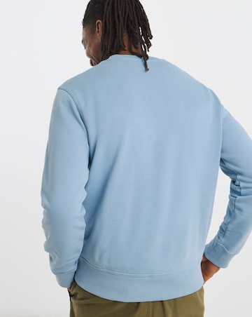 BOSS Classic Logo Crew Neck Sweat - Light Blue