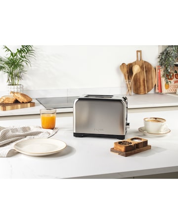 Salter Stainless Steel Kettle, Toaster and Microwave