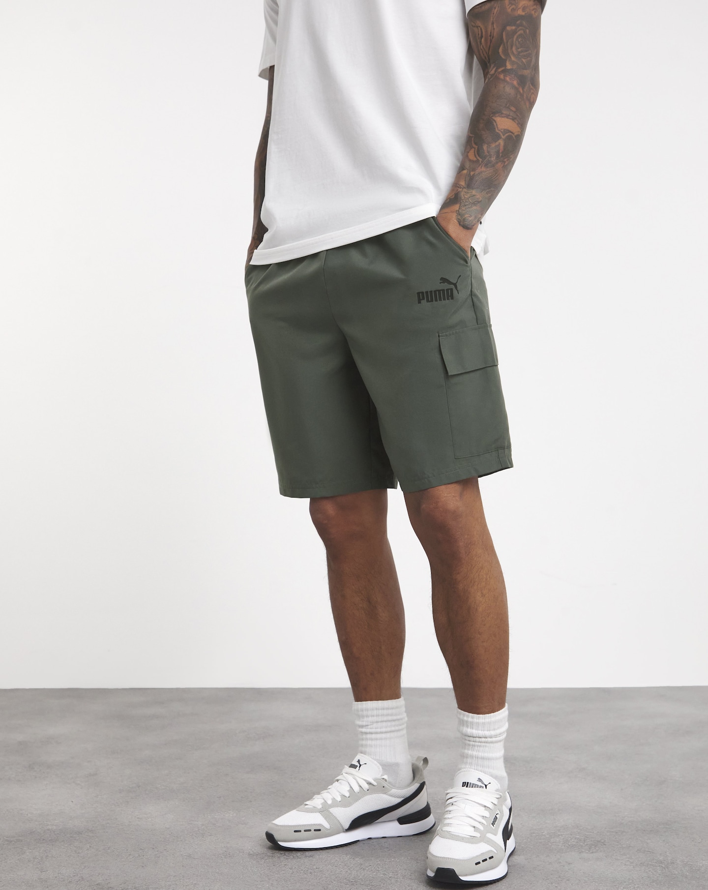 PUMA Essentials Woven Cargo Shorts Jacamo