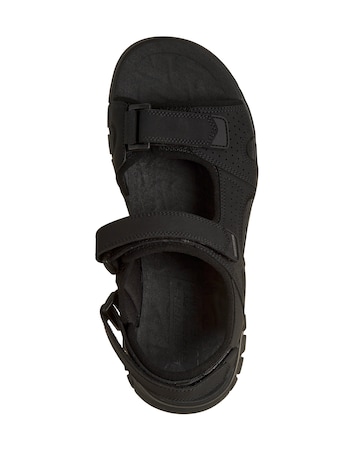 Skechers Wagner 3 Strap River Sandal - Black