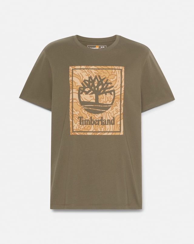 Timberland Camo Logo T-Shirt - Green