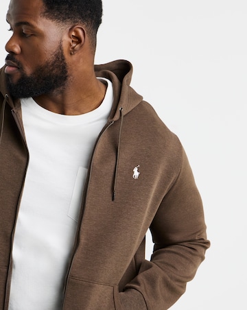 Polo Ralph Lauren Zip Through Hoodie - Brown Heather