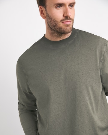 Relaxed Fit Washed Long Sleeve T-Shirt