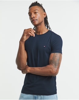 Tommy Hilfiger Short Sleeve Classic Slim Stretch T-Shirt - Navy