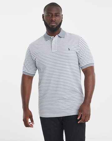 Polo Ralph Lauren Short Sleeve Stripe Polo - Navy/White